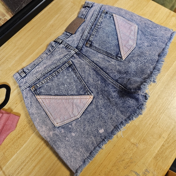 Prima Classe denim shorts with pink corduroy - Picture 6 of 7
